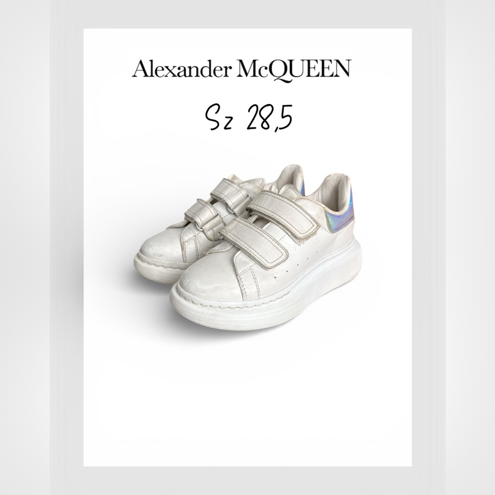 Alexander MCQUEEN sz 28.5 Kid's Double Grip-Strap Platform Sneakers